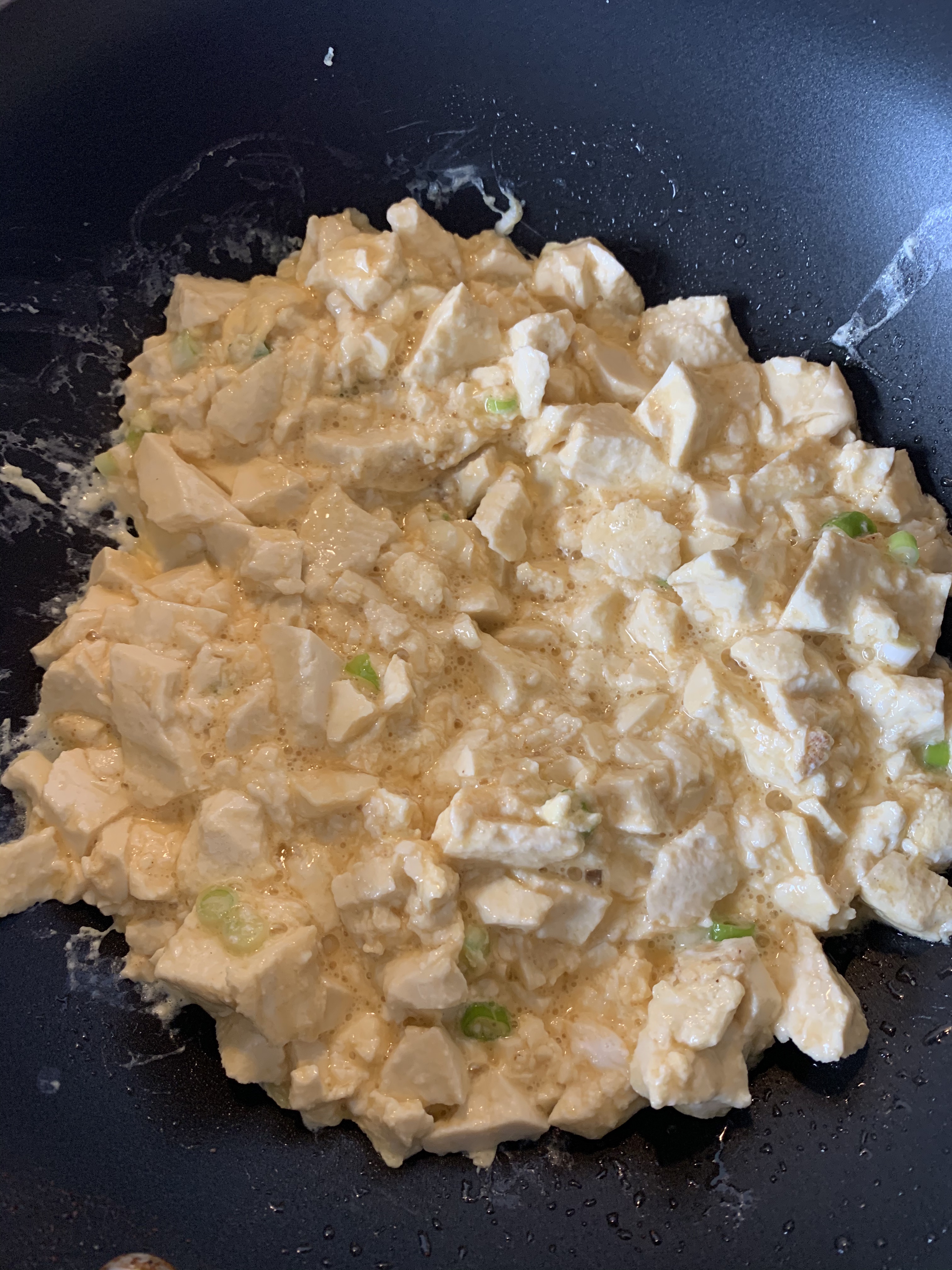 超级快手又蛋白质丰富的豆腐炒鸡蛋的做法 步骤8