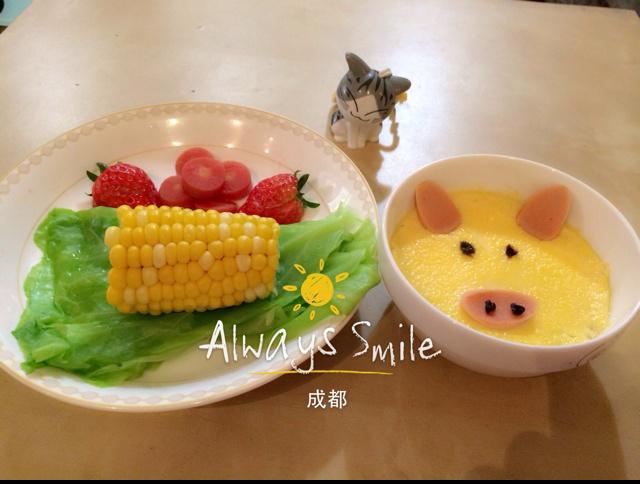 小猪蛋羹