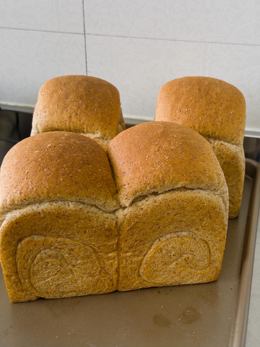 50%全麦吐司｜低糖低脂，吃起来不像是吃全麦的全麦吐司！