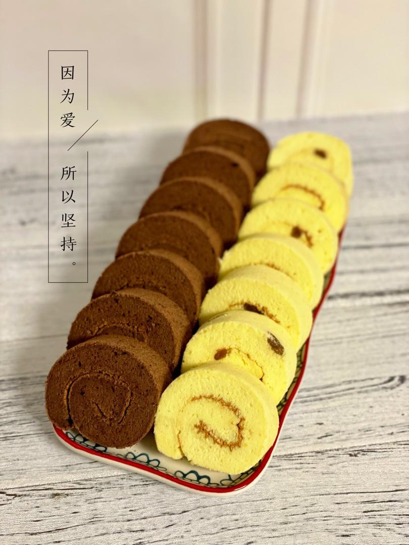 葡萄干蛋糕卷