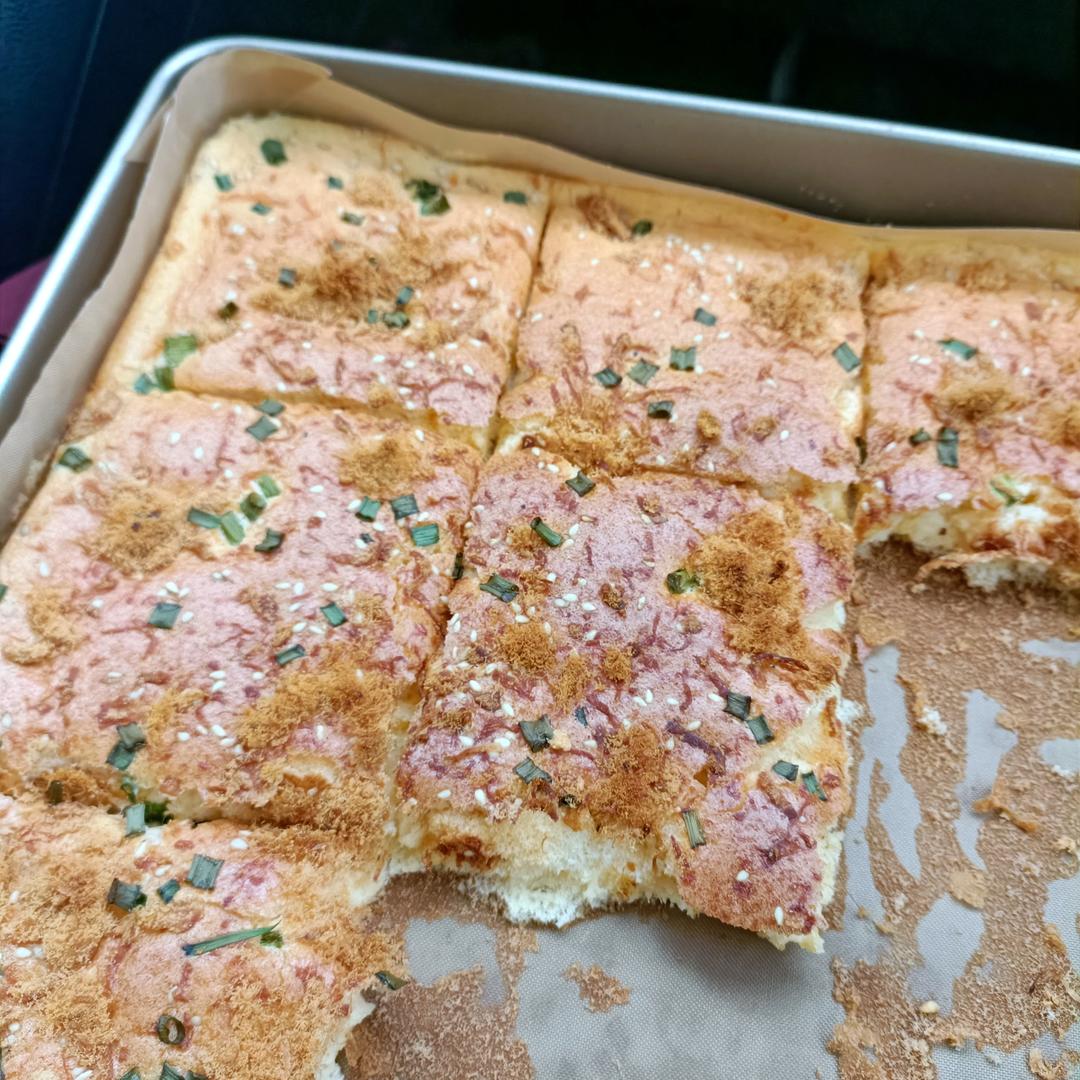 香葱海苔肉松芝麻蛋糕卷