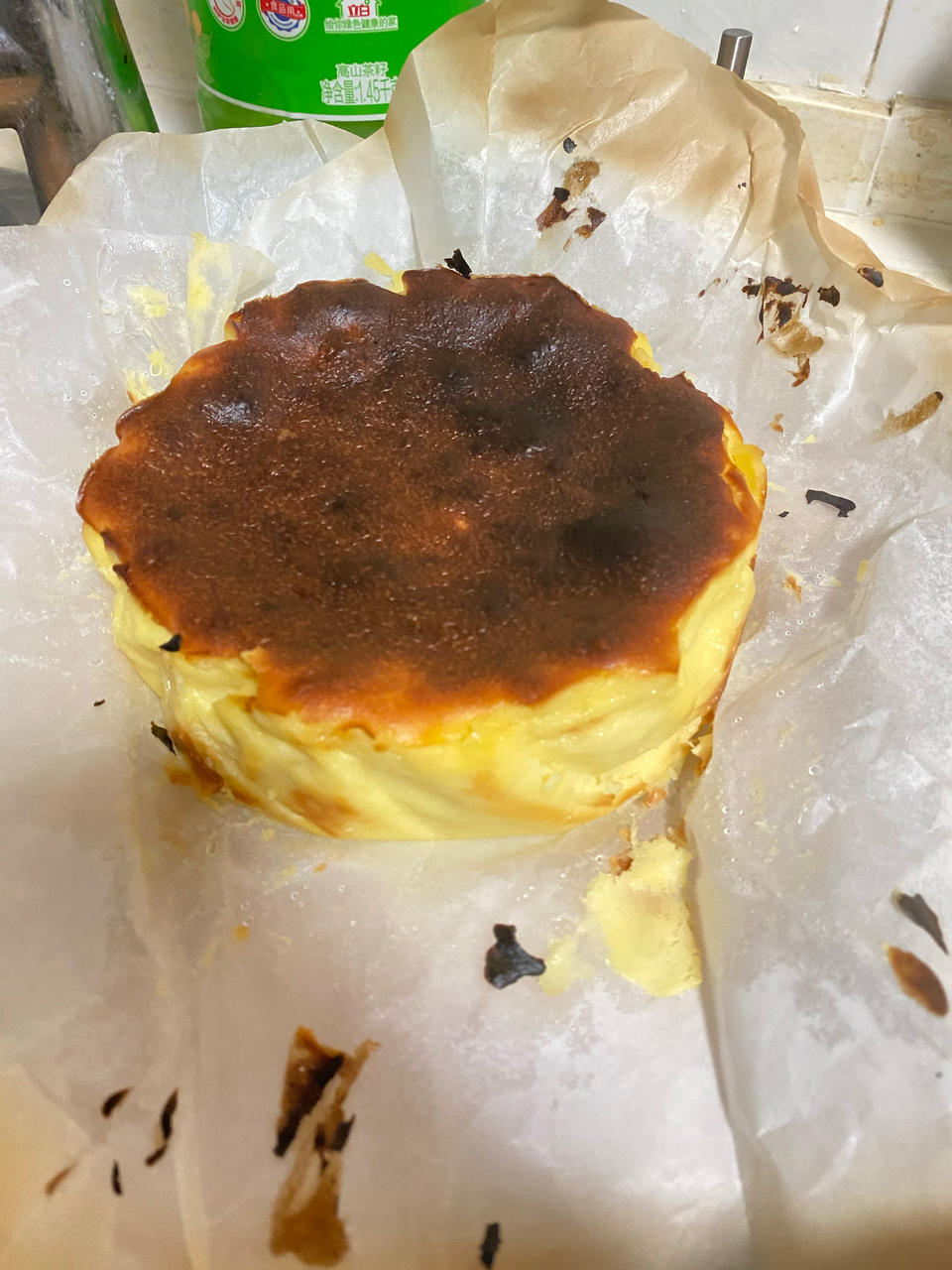 【0294】巴斯克式榴莲乳酪蛋糕（免机器版） <302小厨房>