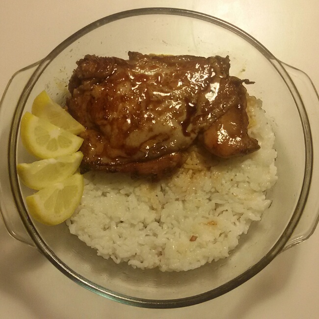 照烧鸡腿饭
