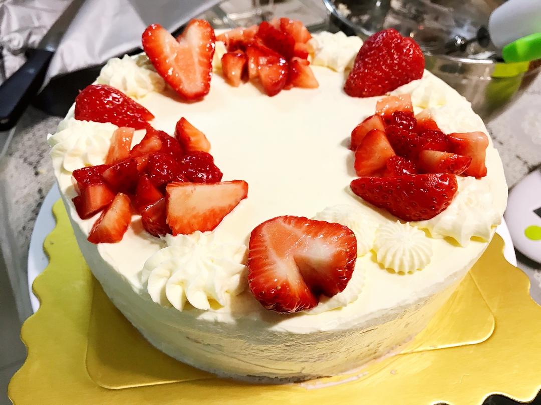草莓蛋糕（自制草莓酱）