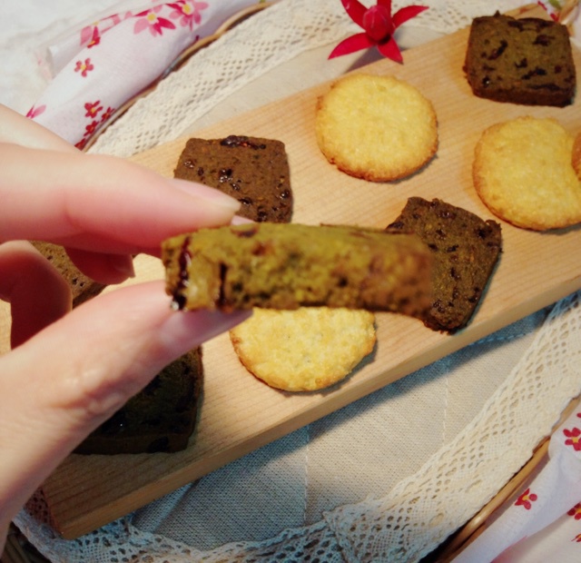 抹茶蔓越莓饼干