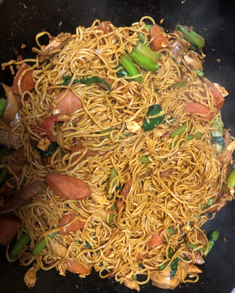 小丽r605做的快手炒面