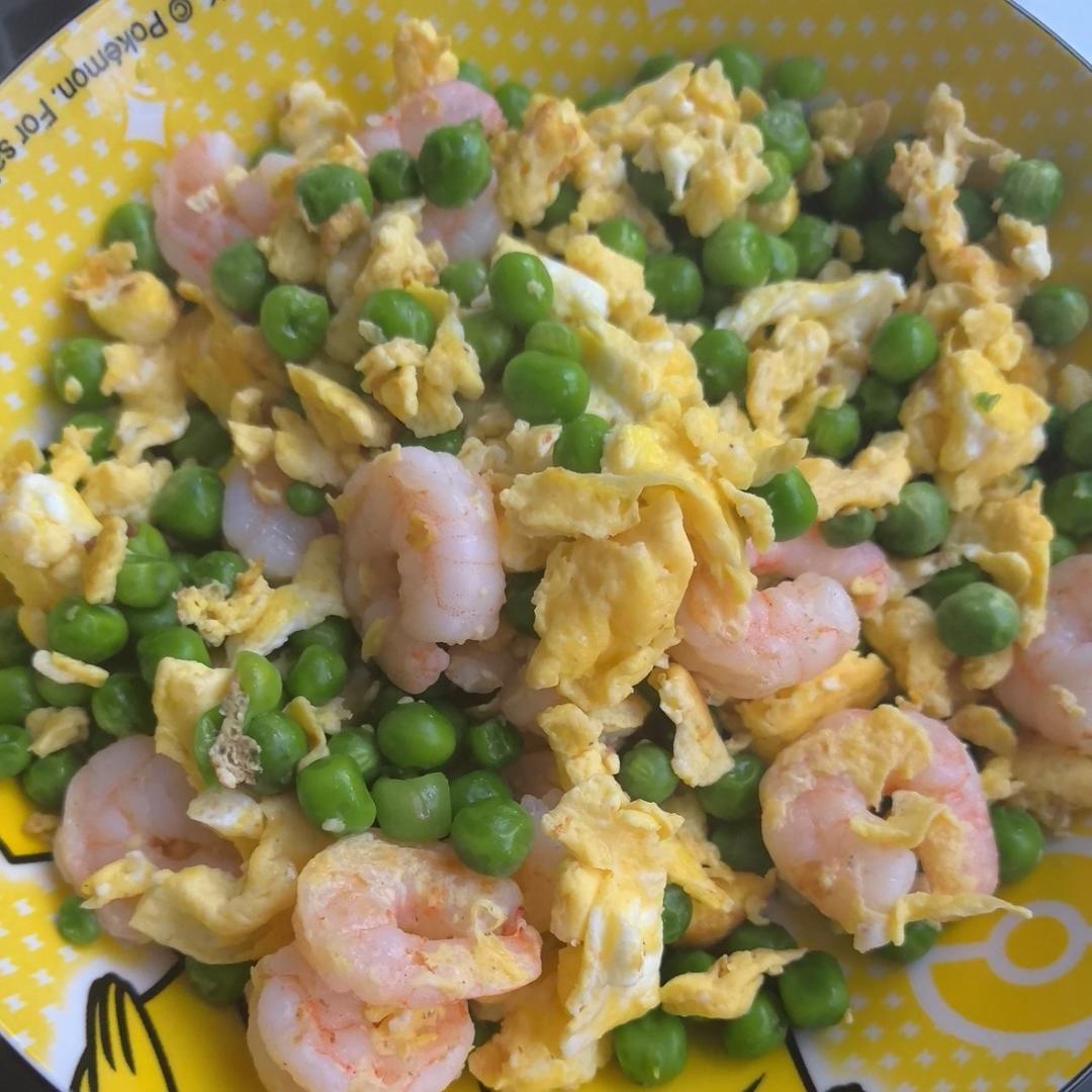 低脂豌豆虾仁滑蛋