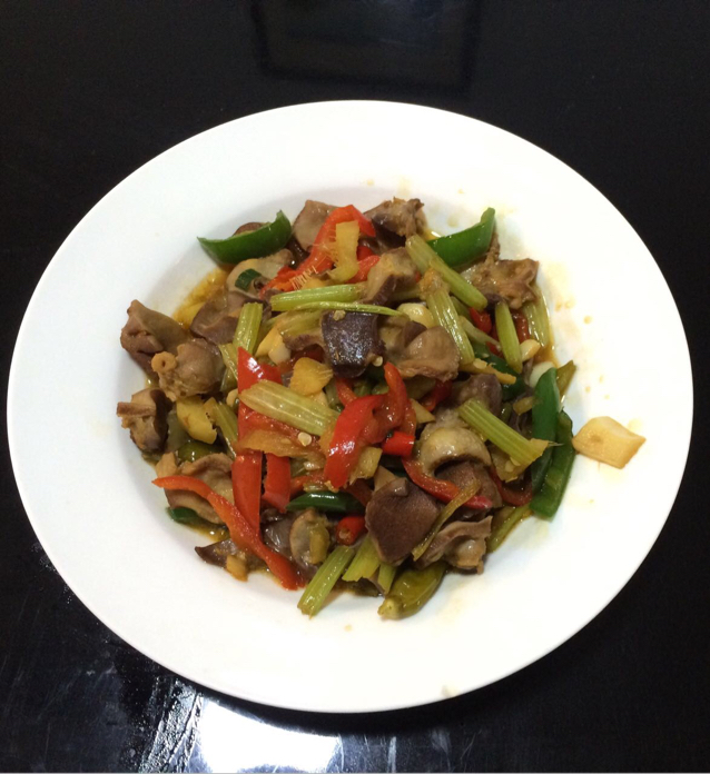 小炒鸡胗