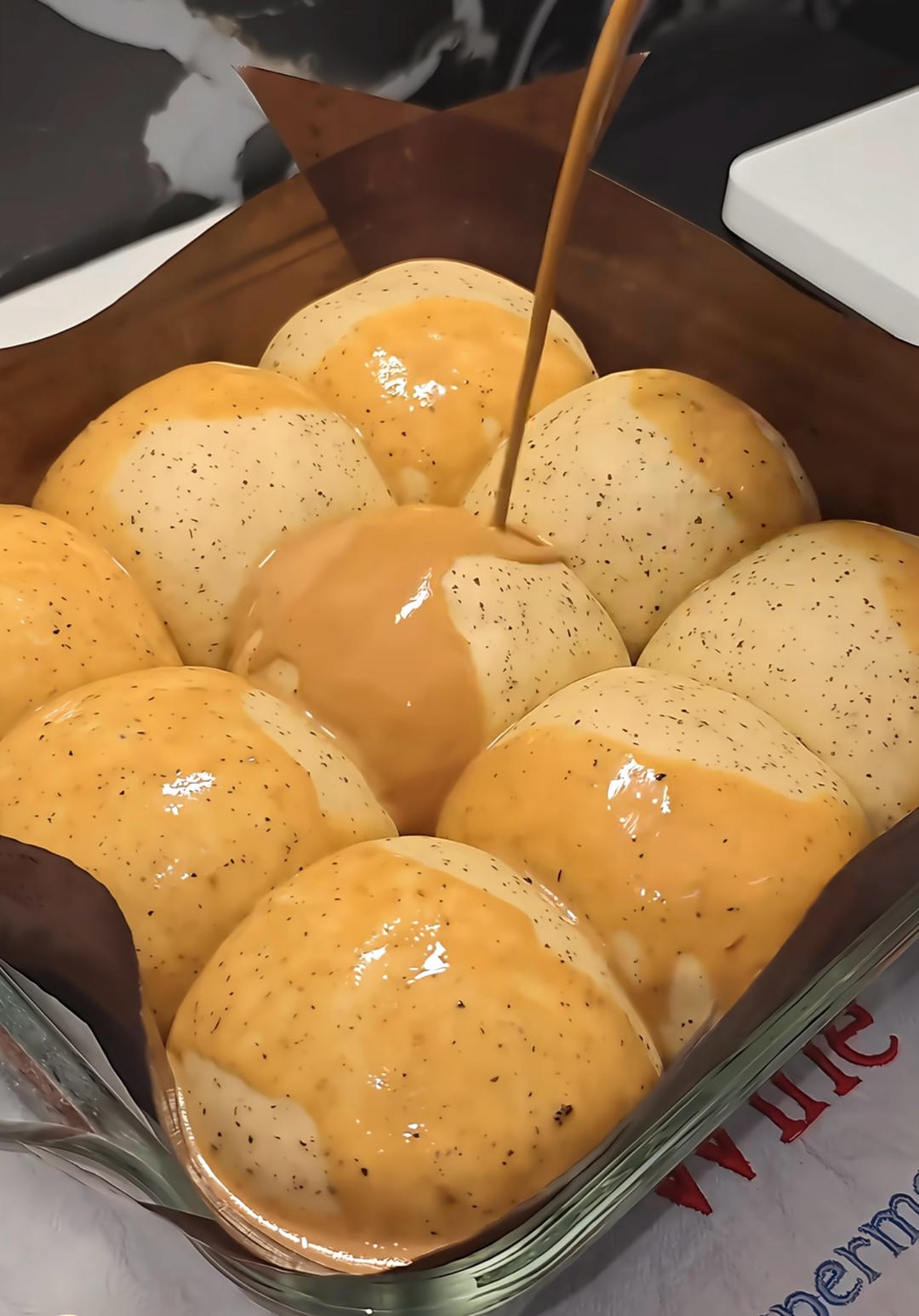 红茶牛乳泡浆面包