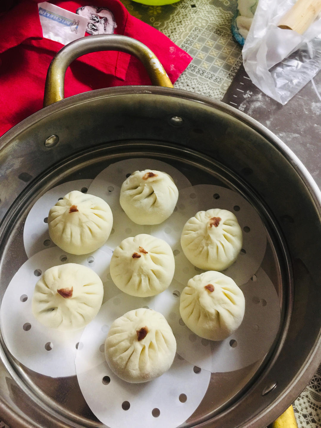 包子那点事——记录那些好吃的包子（小灯笼豆沙卷&豆沙包&香菇豆干素菜包&葱油花卷……）