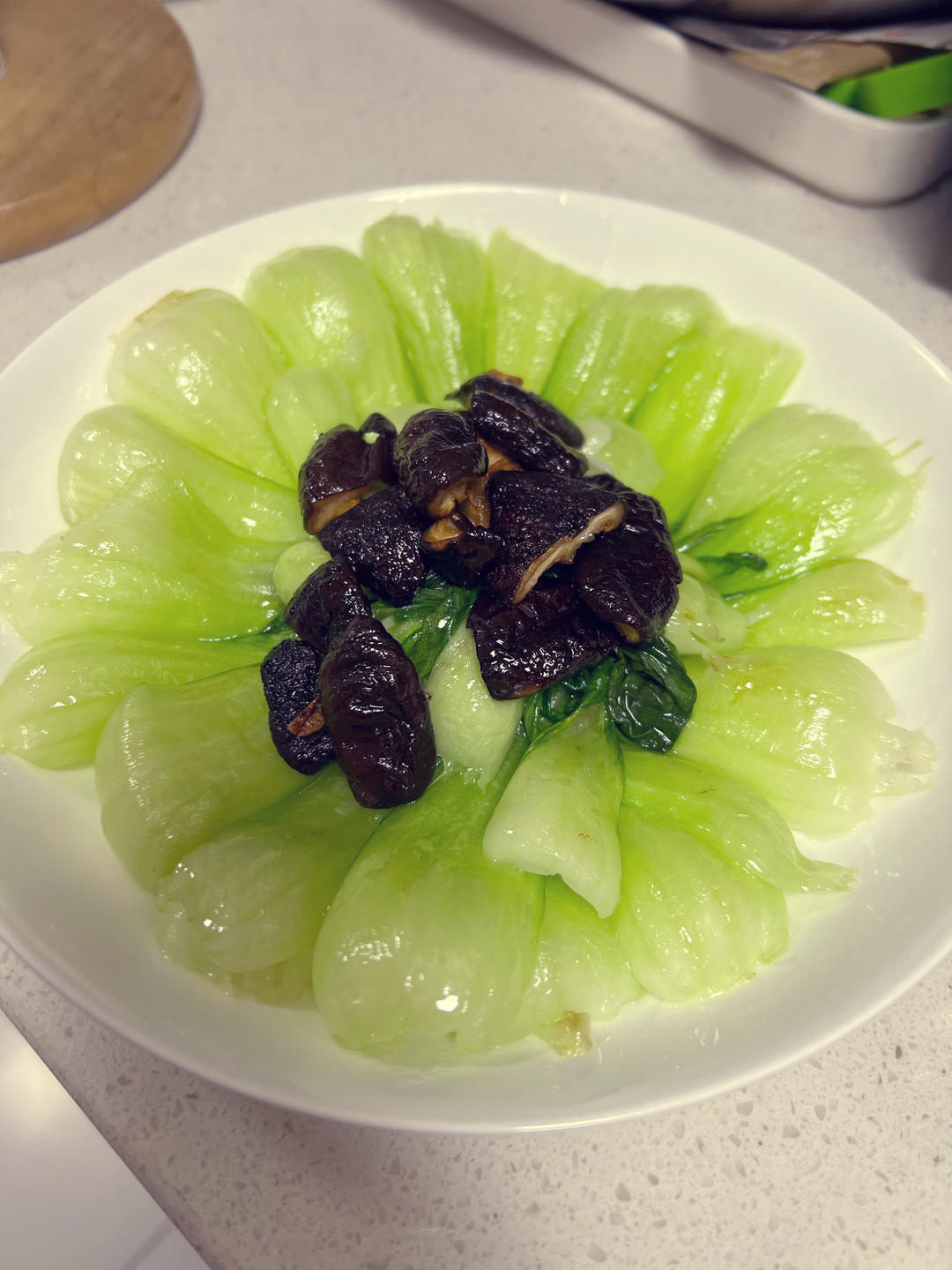 香菇炒油菜