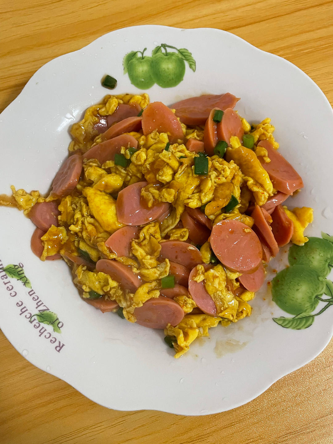 鸡蛋炒香肠