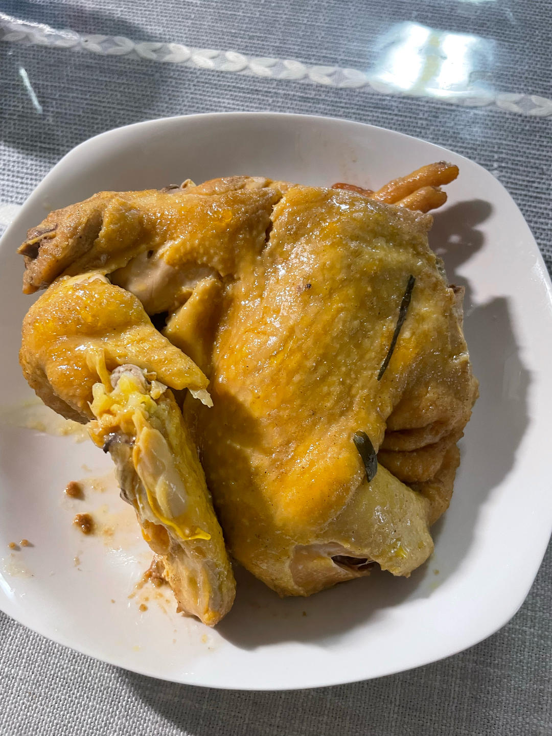 电饭煲盐焗鸡【手撕鸡】简易版