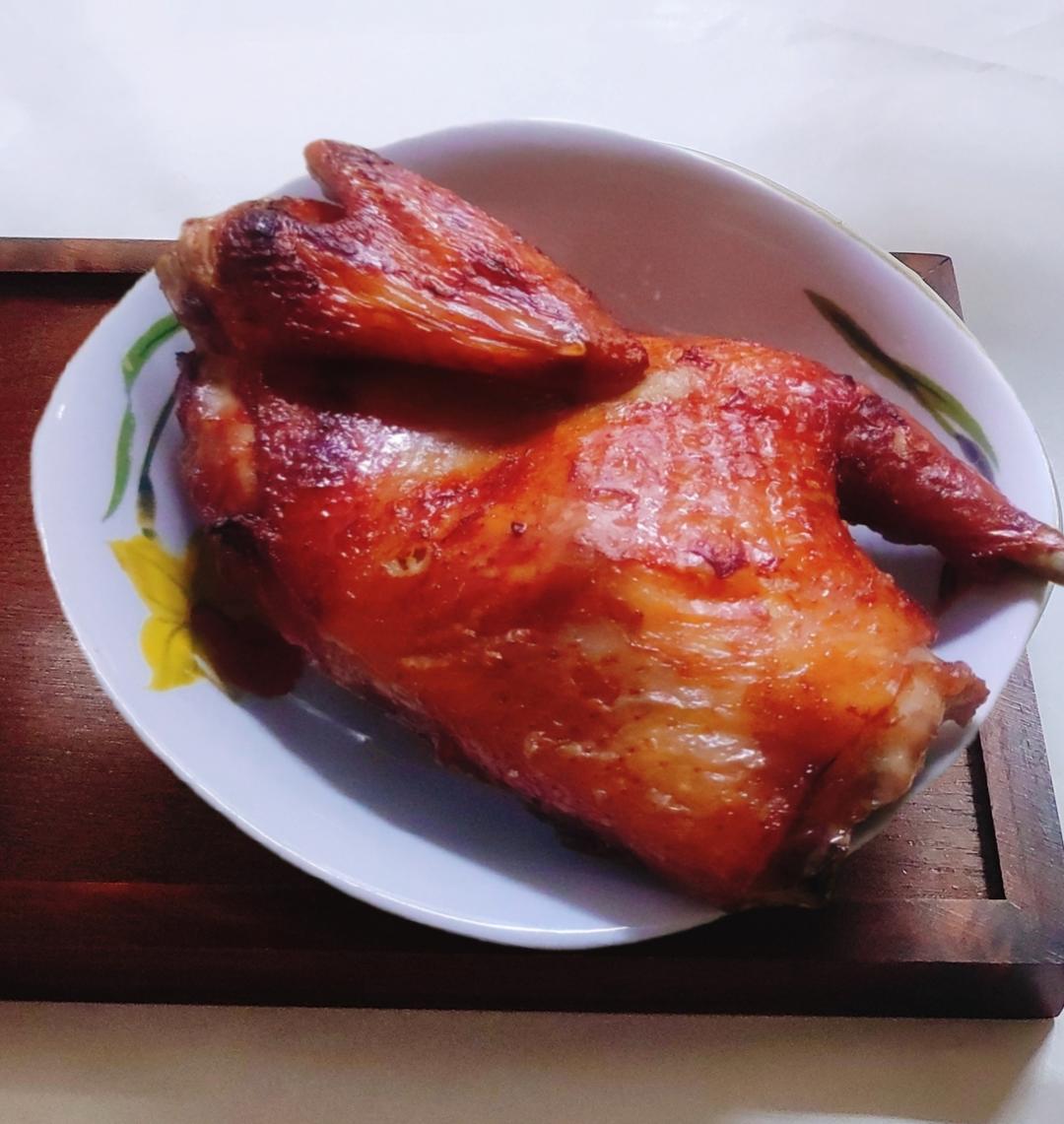 蒜香风味烤全鸡