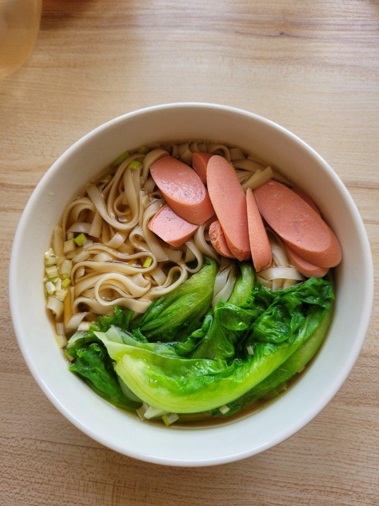 快手早餐-酱汤面，汤都喝光