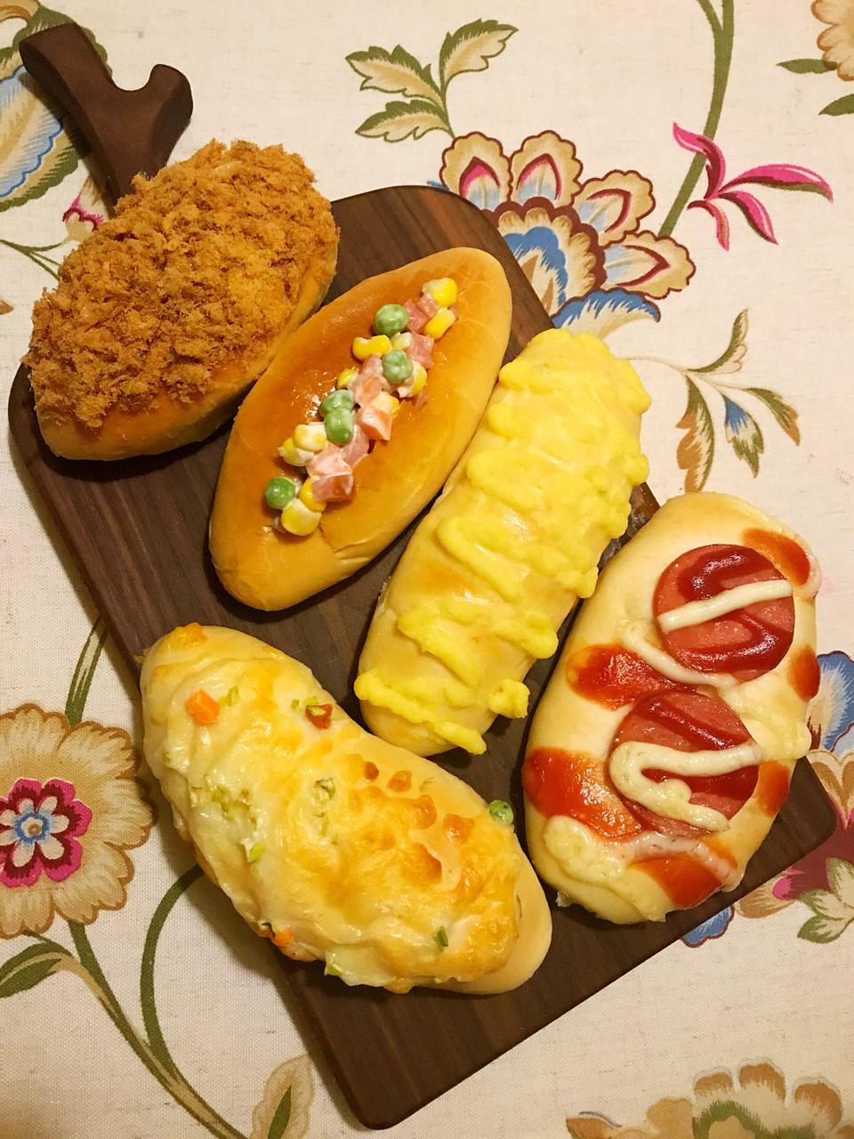 三姐儿做的花式小面包组合(只需一次揉面)