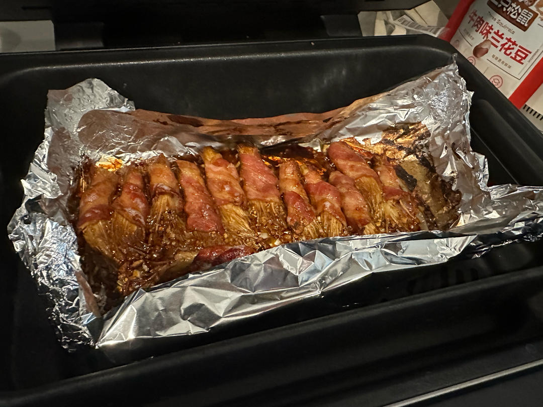 烤金针菇培根卷（空气炸锅版）