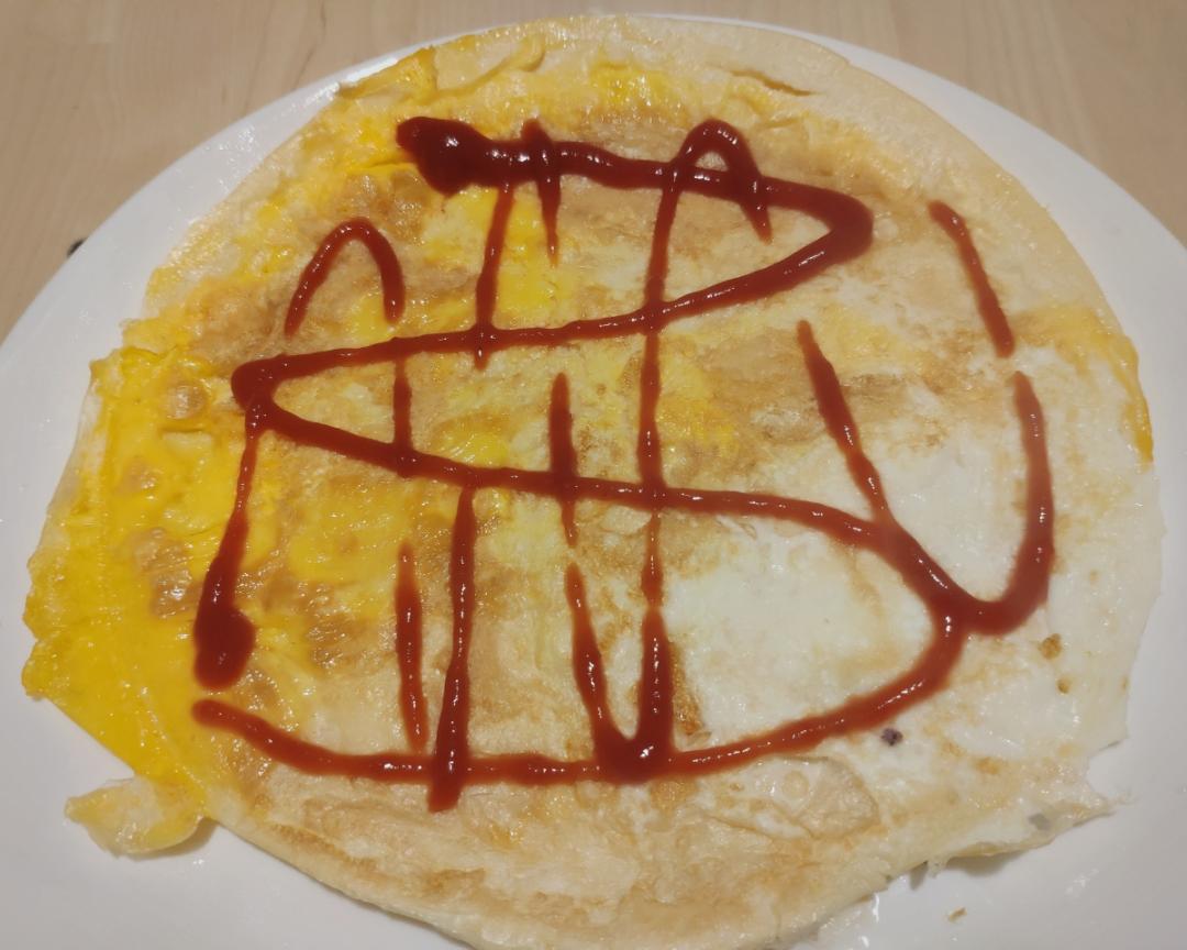 鸡蛋饼-自发面粉的简单吃法