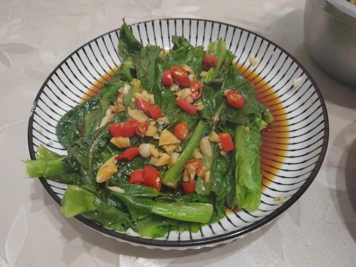 白灼油麦菜——晚间减肥餐