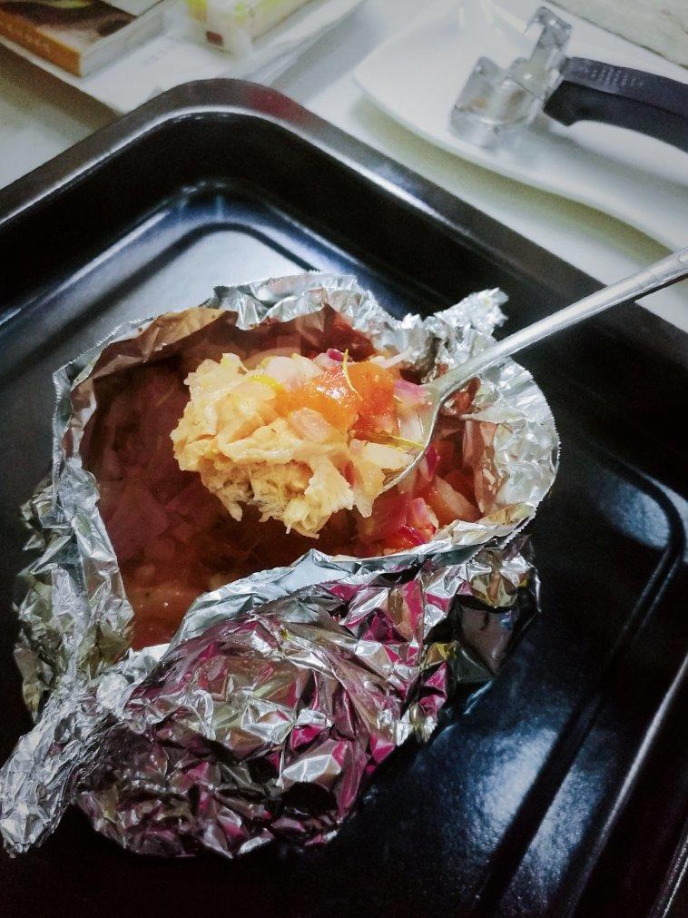 锡纸烤三文鱼  （Salmon Baked in Foil）