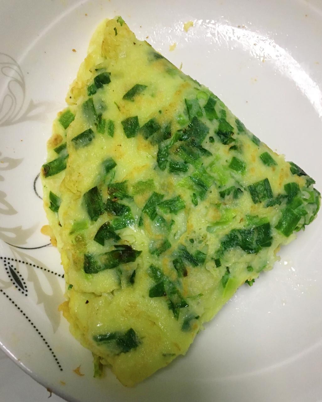 韭菜鸡蛋摊饼