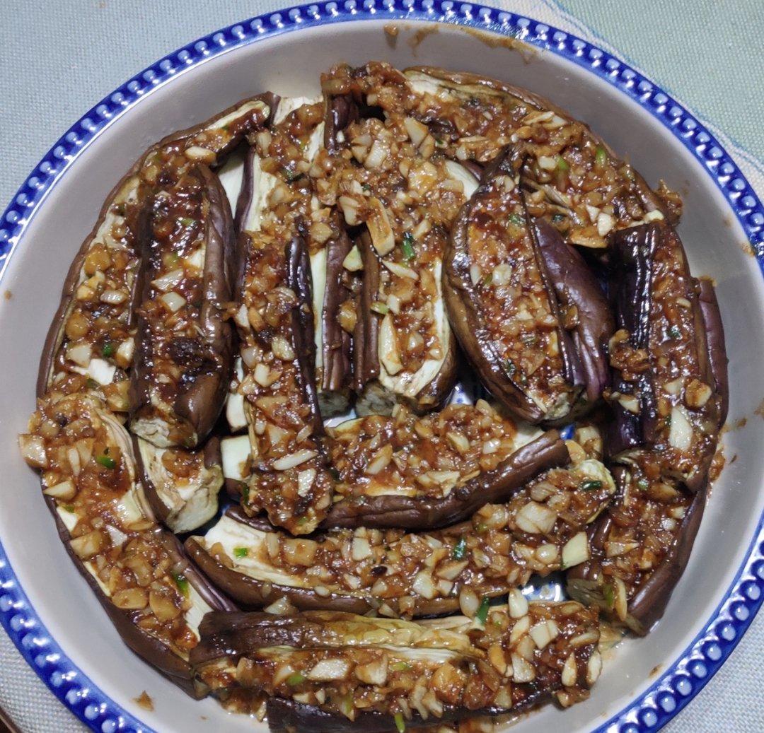 【微波炉烤茄子】