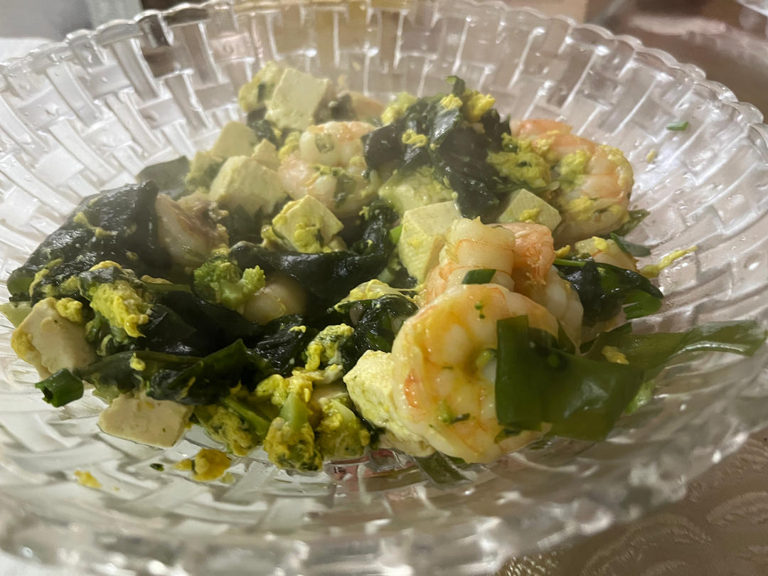 孩子增高汤 | 虾仁豆腐裙带菜汤