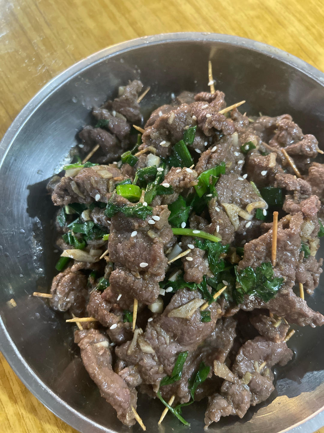 小朋友最爱～外焦里嫩牙签牛肉