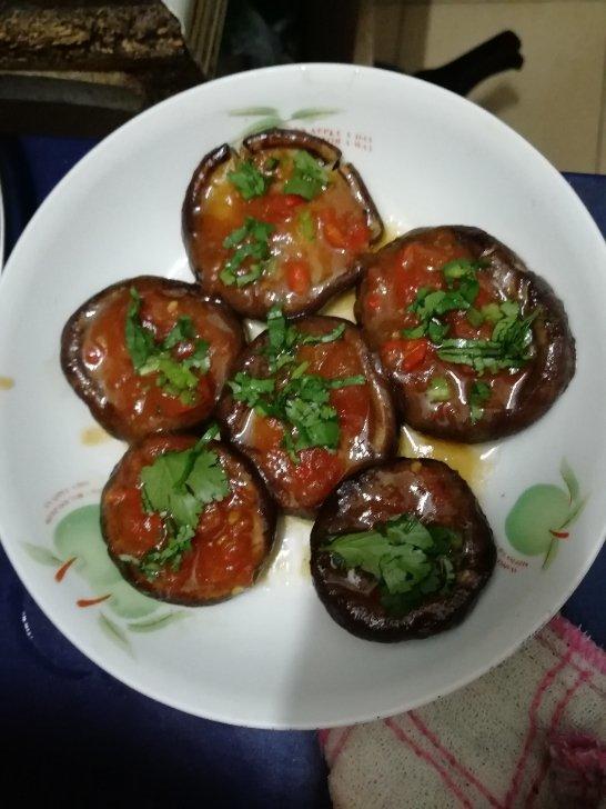 蒜蓉孜然烤香菇