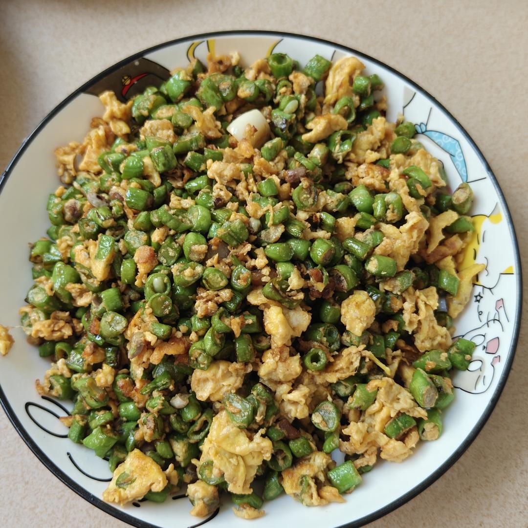 豆角炒蛋超级下饭菜，不好吃算我输