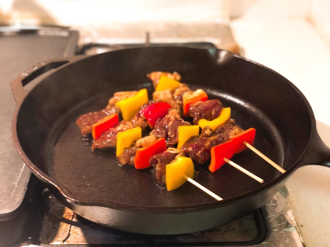 多彩牛肉串