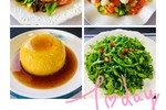 素食搭配✅家常烧豆腐、黑椒土豆泥、甜糯小炒、茼蒿菜💐吃素是福🉑