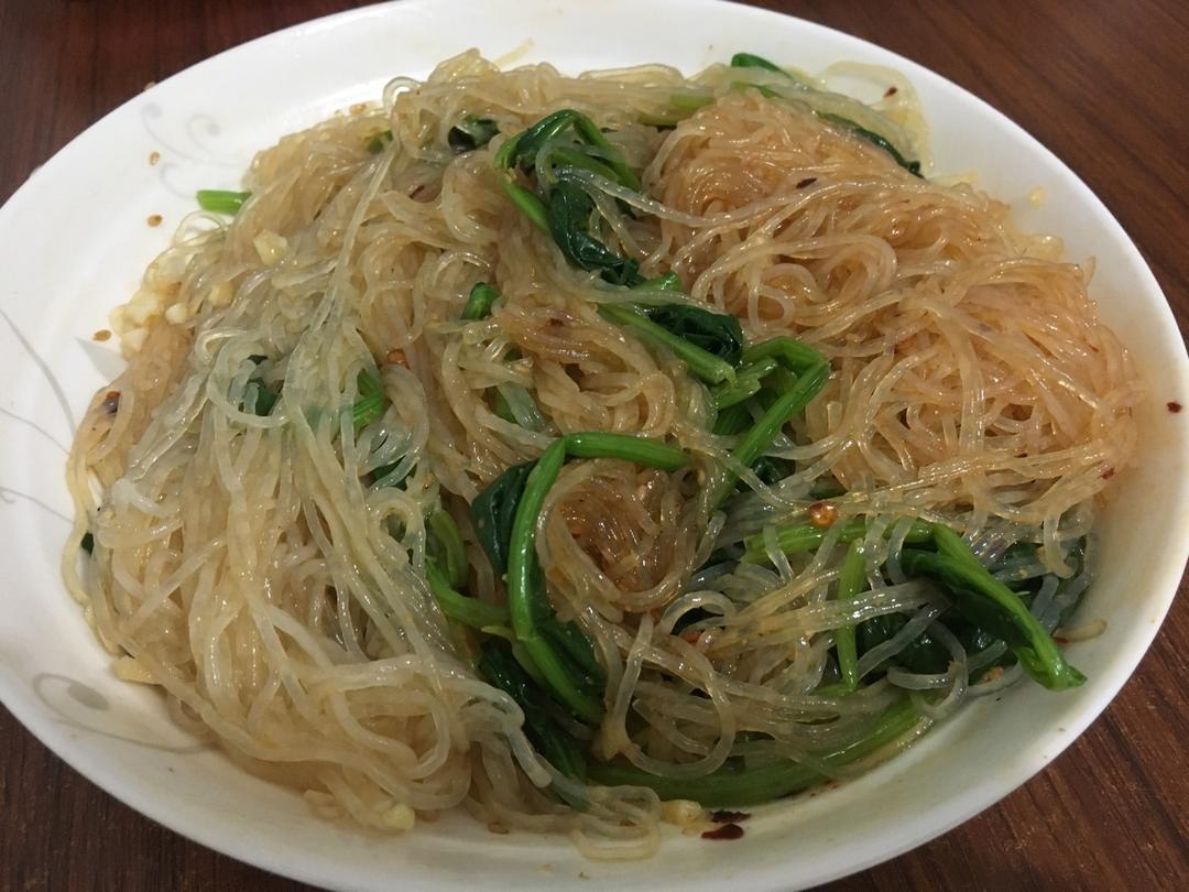 凉拌菠菜粉丝