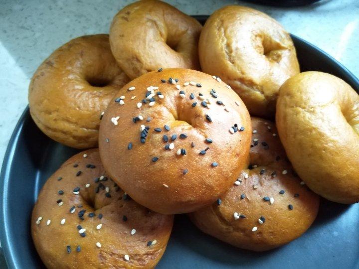 全麦肉桂贝果（无糖无油）