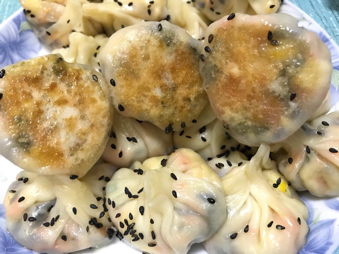 饺子皮版生煎包