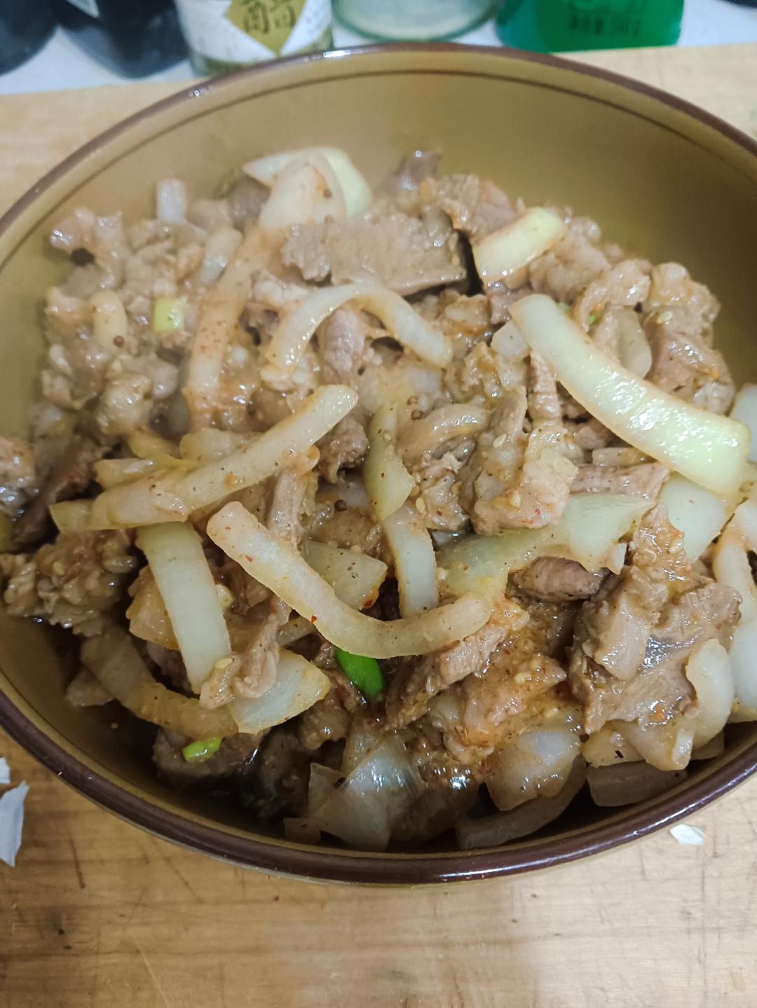 圆葱爆炒羊肉