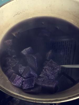 紫薯椰奶西米露的做法 步骤2