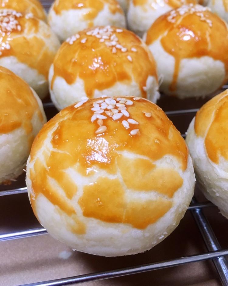 素粉-1做的不用揉出膜,不用醒面就能酥掉渣的中式酥皮点心