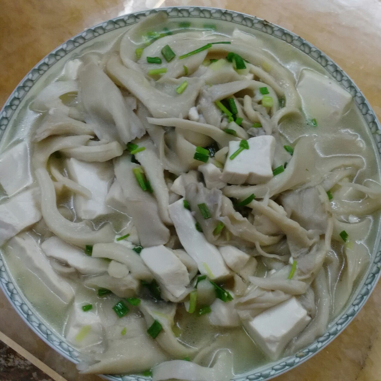 自然的鲜—平菇豆腐