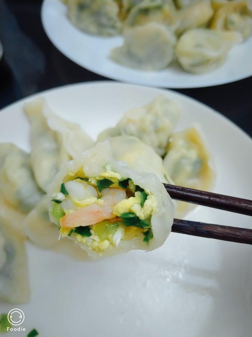 韭菜鸡蛋虾仁水饺