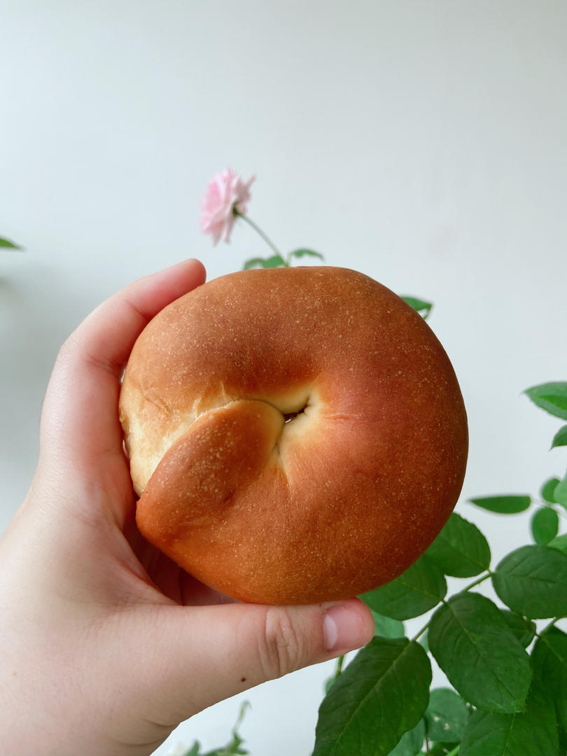 培根芝士碱水贝果