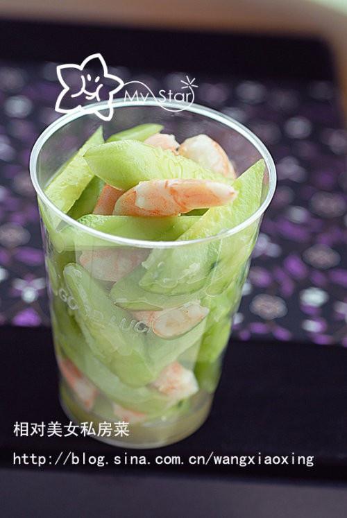 夏日鲜虾瓜条的做法