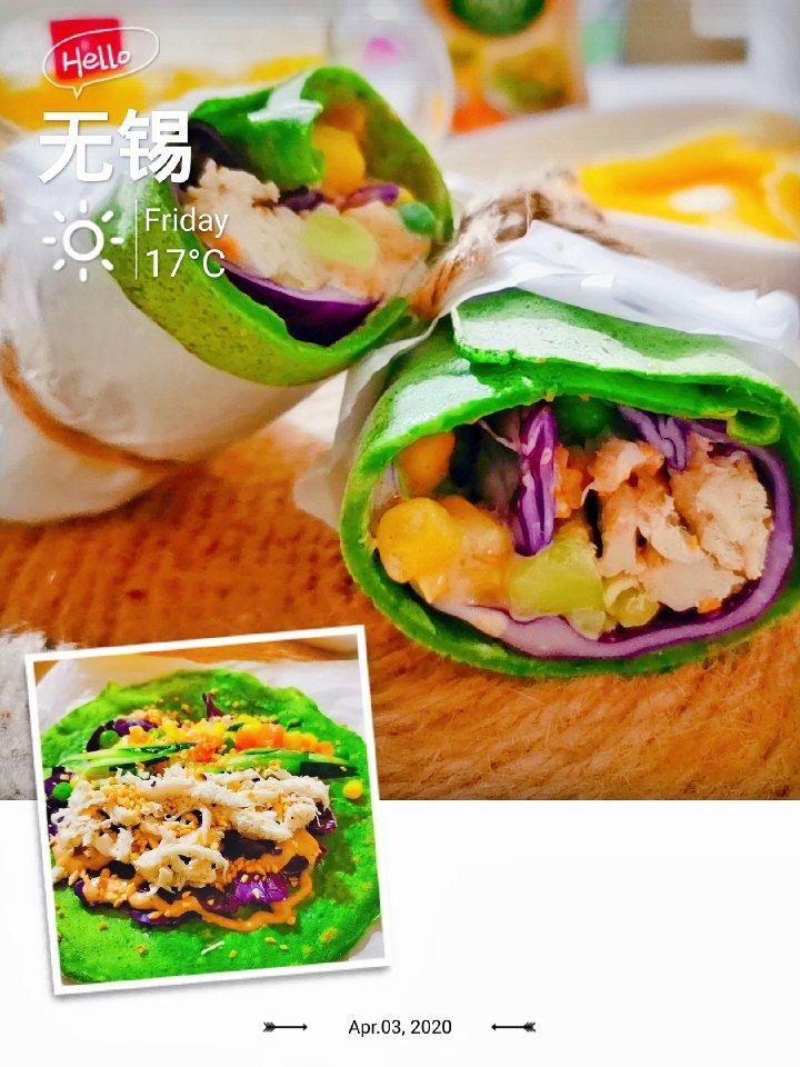 金枪鱼芝士鸡蛋菠菜卷