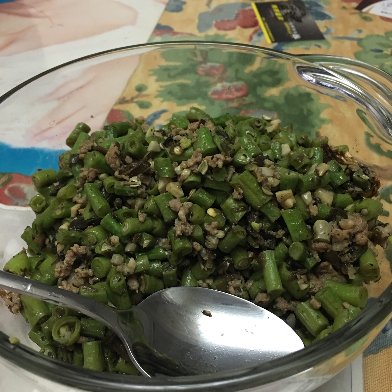 干煸榄菜肉末豆角