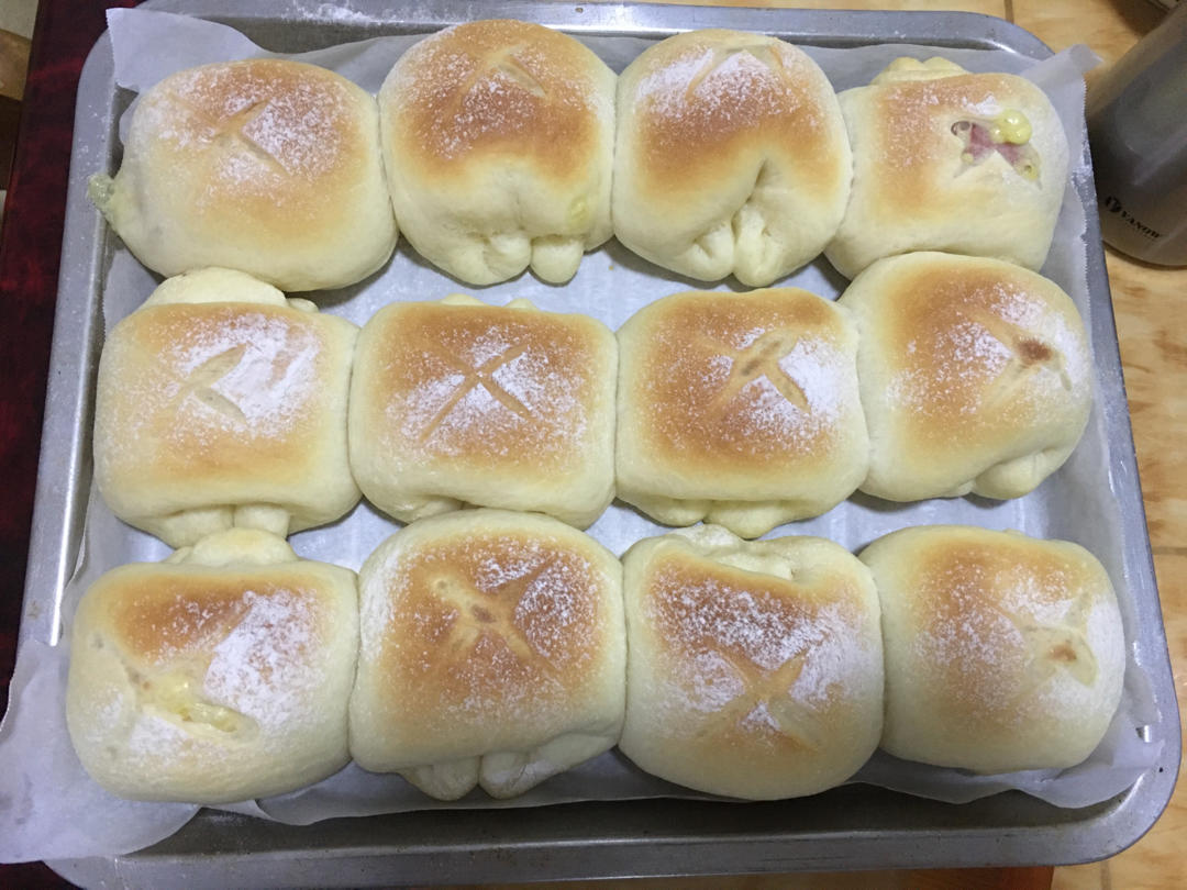 奶香芝士云朵面包
