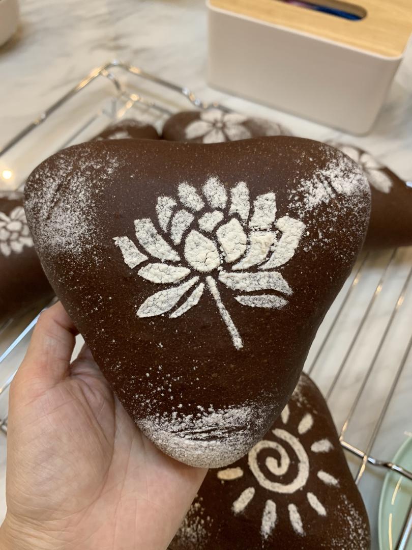 可可芋泥麻薯软欧