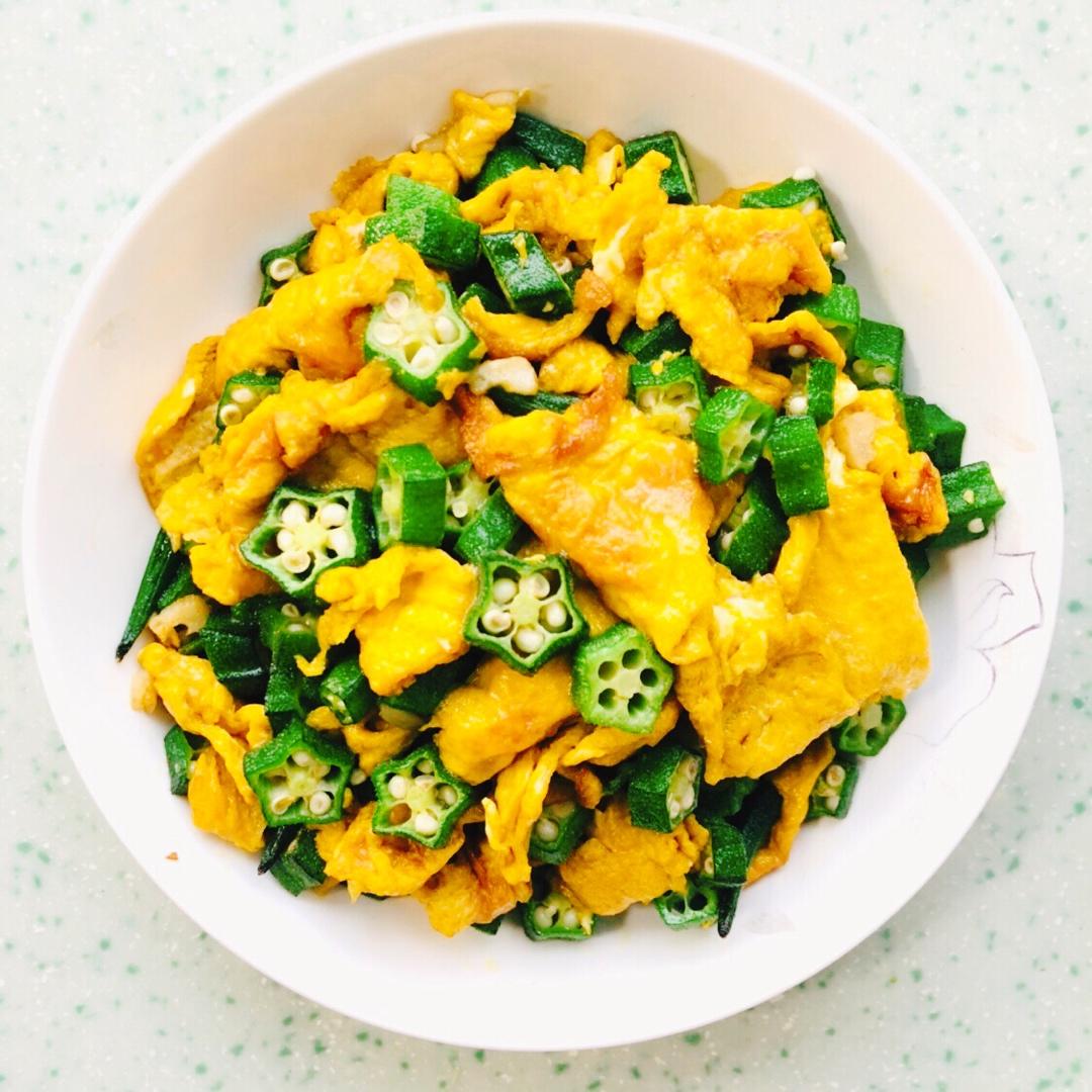 【微辣】秋葵炒鸡蛋