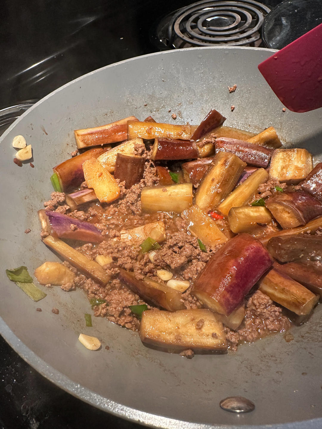 开胃下饭菜！巨简单的家常鱼香茄子煲