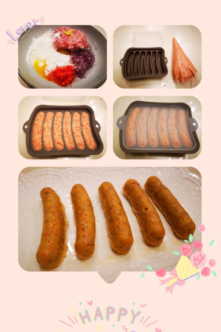 不用灌肠，超简单自制香肠，宝宝手指食物