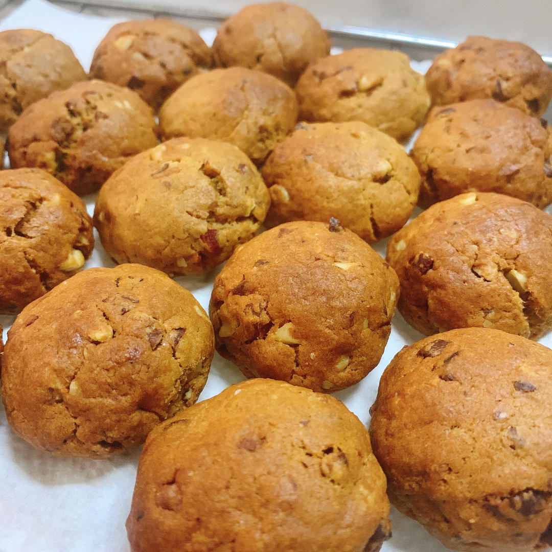 红枣红糖核桃饼干